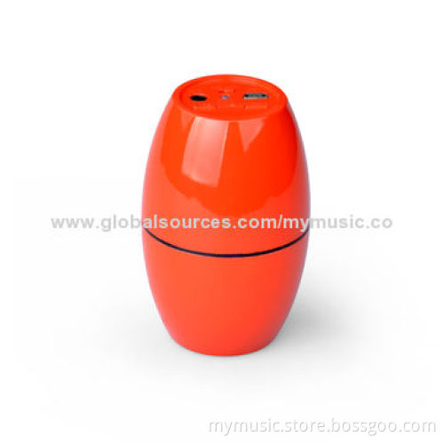 Egg-shaped Portable Bluetooth Speaker with Lithium Polymer Battery, Input of 400mAh
